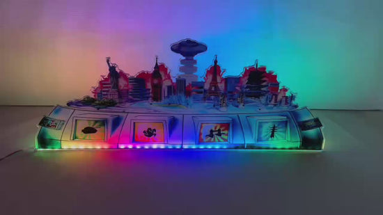 Décoration LED acrylique Godzilla Pinball, pour flipper, décoration de flipper