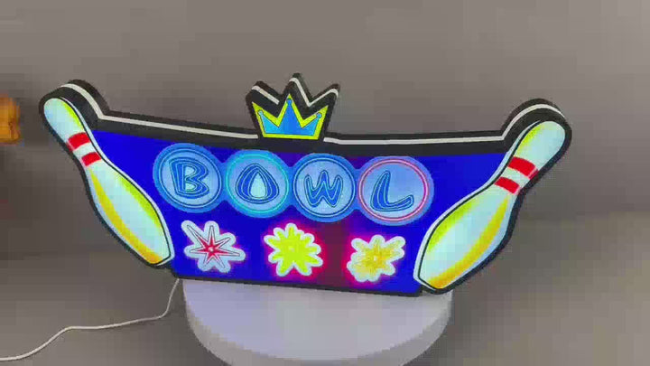 Custom The Big Lebowski Pinball Machine Led Topper Led lightbox, 3D Printed Lightbox USB Powered & Full Dimmable