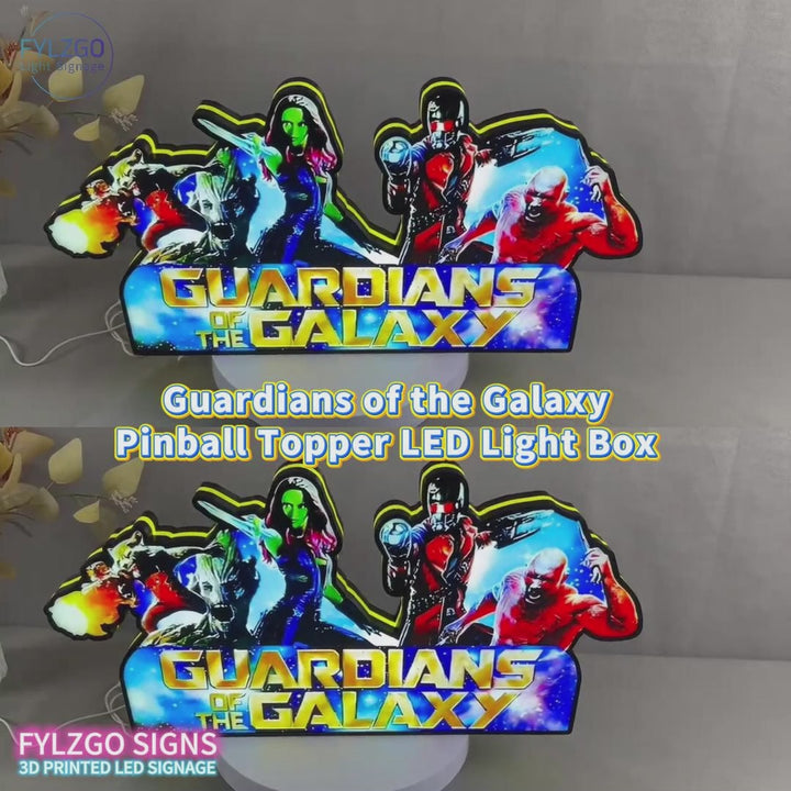 Boîte lumineuse LED « Les Gardiens de la Galaxie », pour les fans du flipper « Les Gardiens de la Galaxie », prise USB rare et de collection