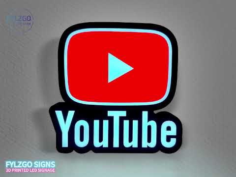 Led Youtube. Sign Youtube Led LightBox Sign Lamp Room Decoration – FYLZGO