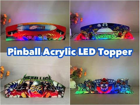 Metallica Pinball Acrylic LED Topper, for Pinball Machine, Pinball Top ...