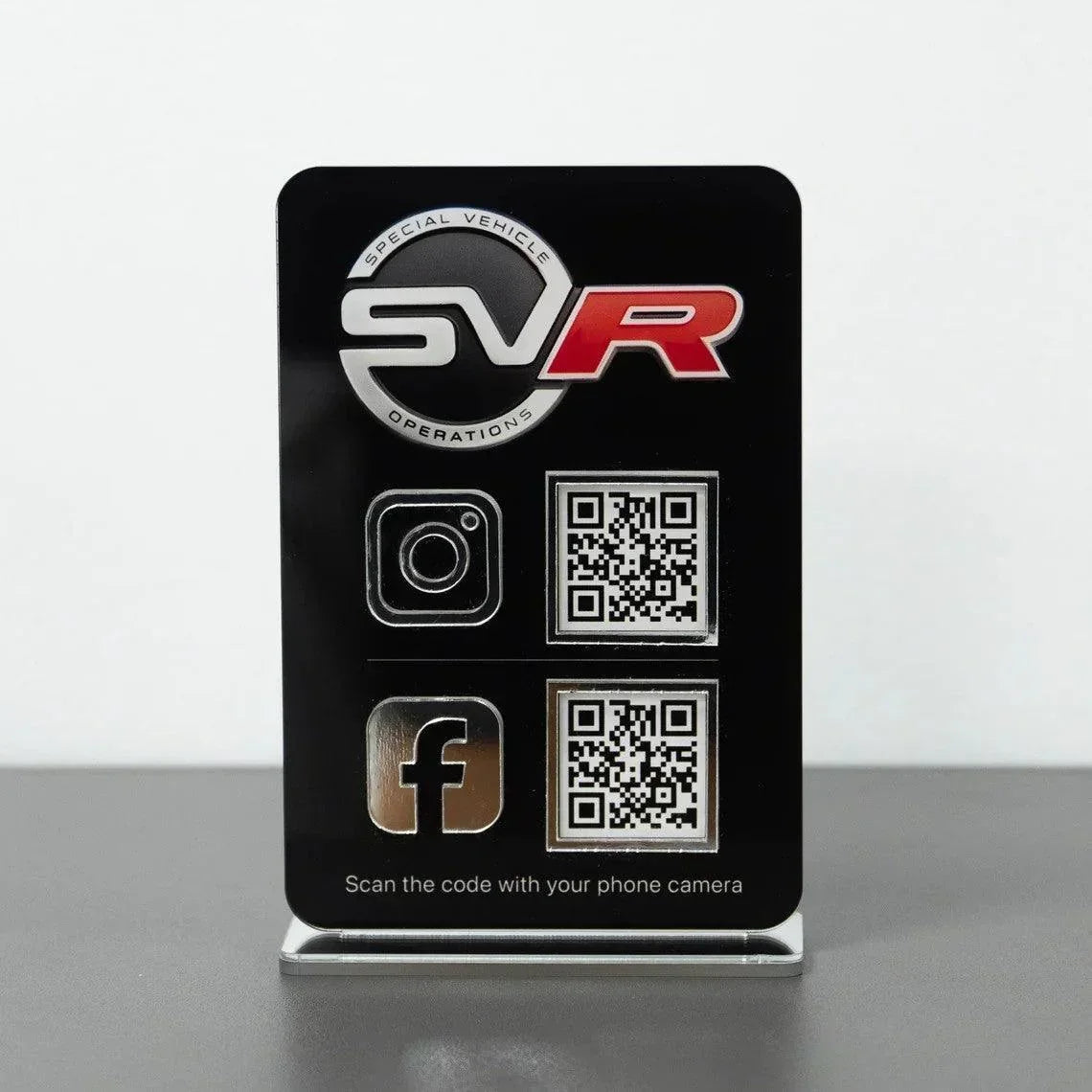 Mini qr code sign, QR Code Sign Social Media, QR Code Display Sign ...