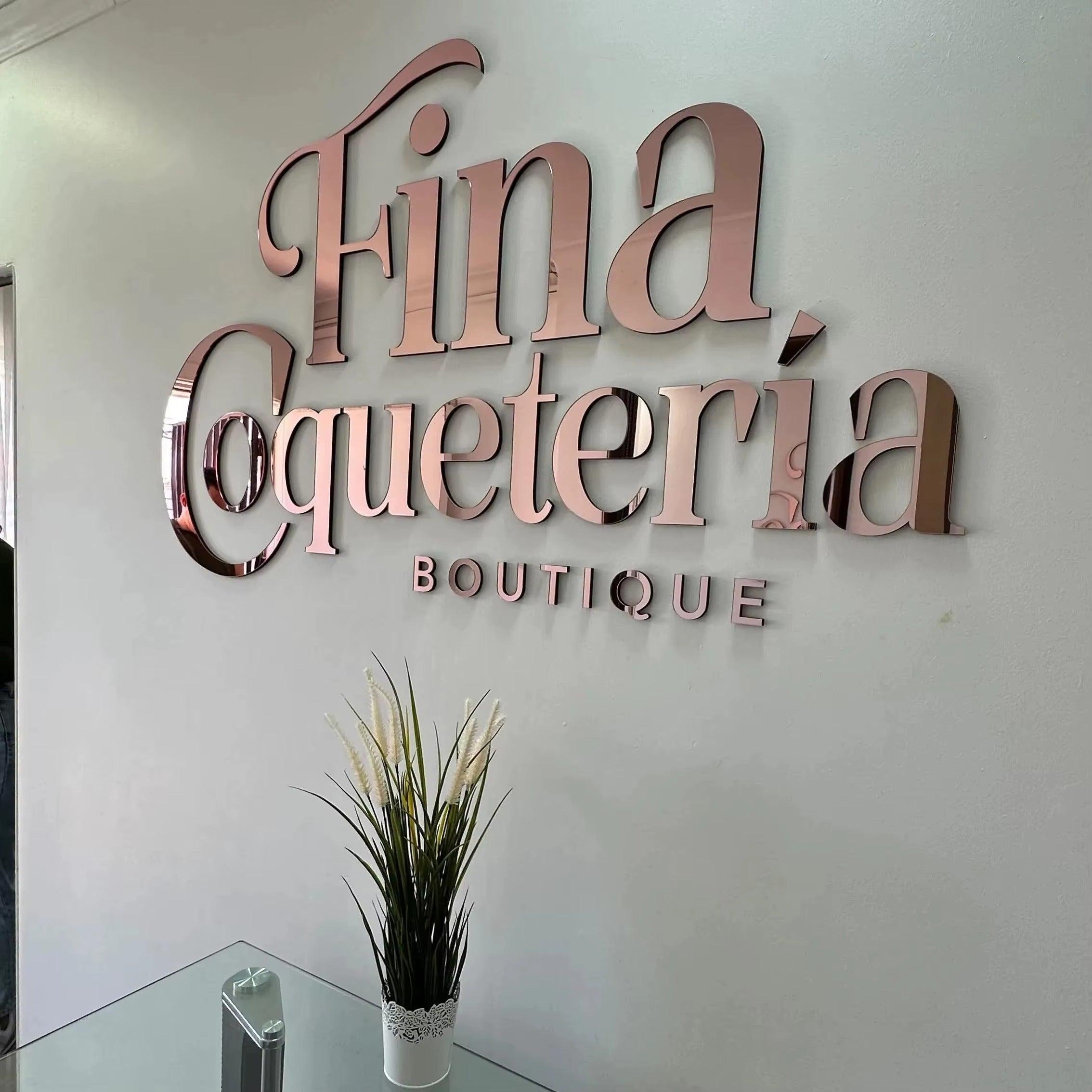 Custom LED Business Logo 3D Illuminated Letters LED Backlit Sign Business Signage Metal 3d Business Sign