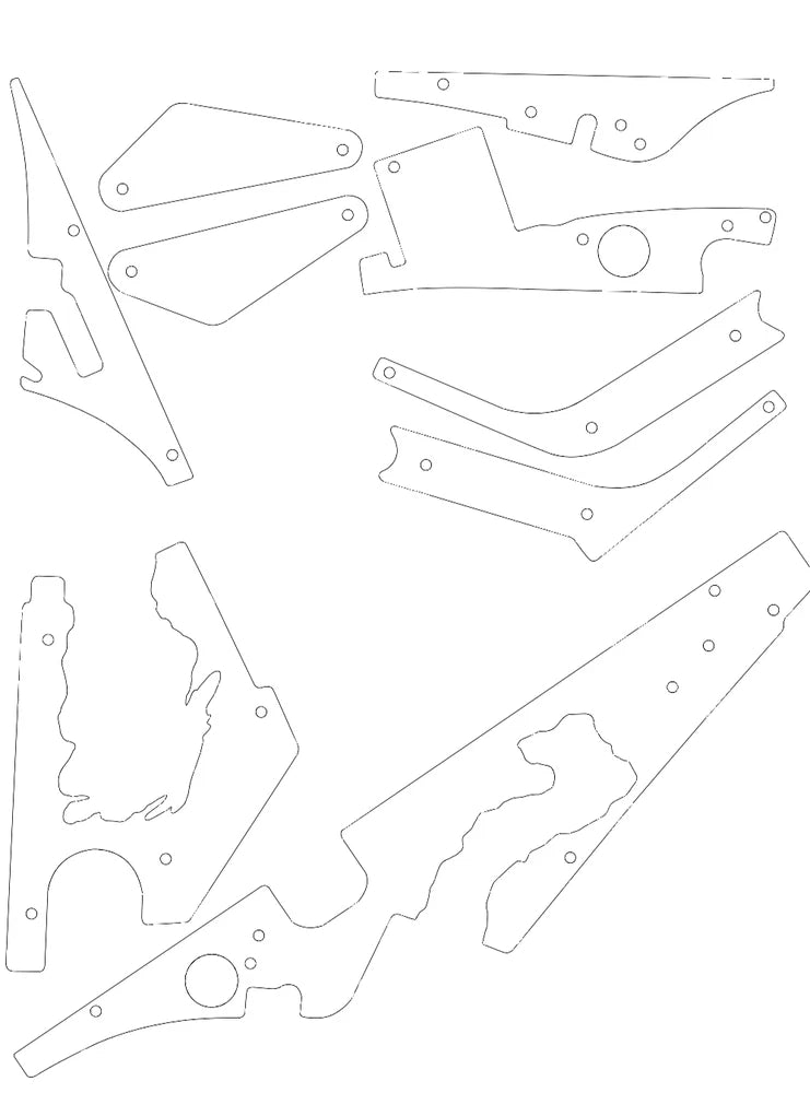 Plastics Protectors for BARRELS OF FUN - Dune Pinball Machine