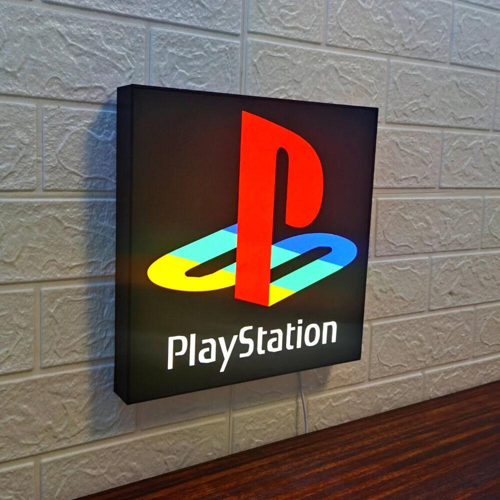 Classic Logo man cave lights | PlayStation sign for gaming room decor ...