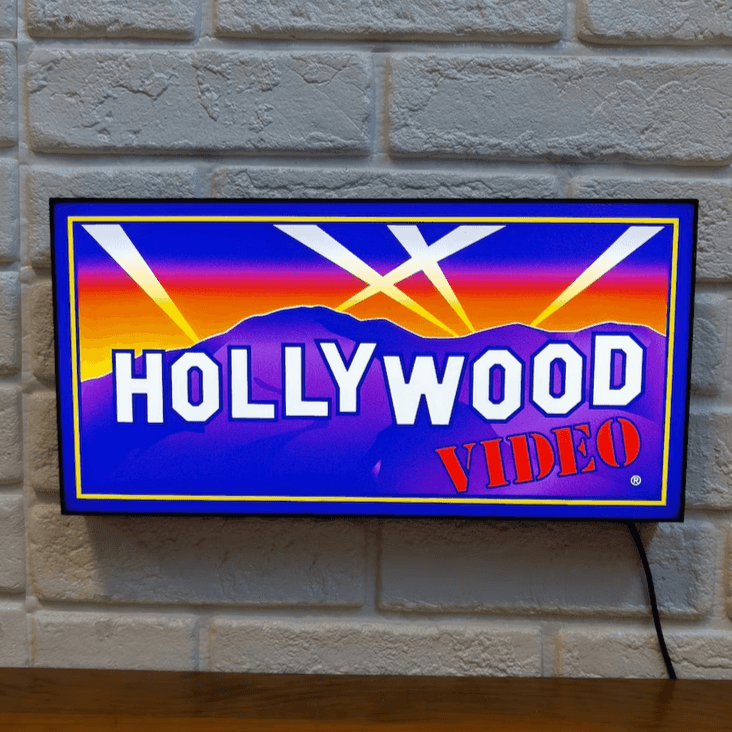 Vintage Hollywood Video LED Lamp, Add Some Retro Charm to Your Room - FYLZGO Signs