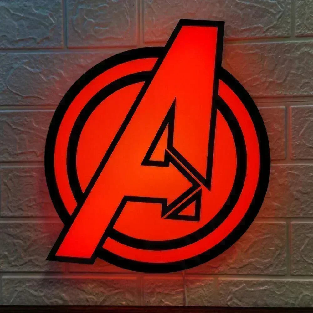 Marvel Avengers Hero 3D USB Light Box [Fully Dimmable Perfect for Night Lights] - FYLZGO Signs