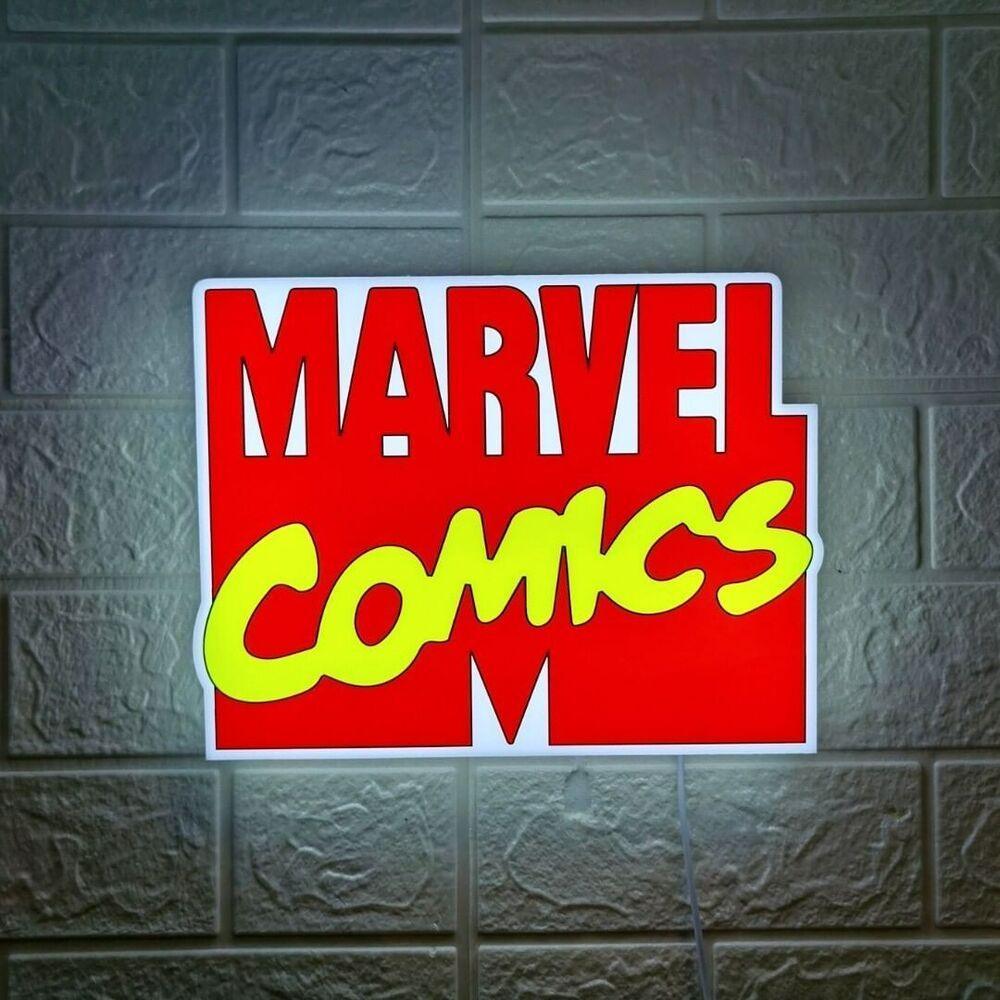 Marvel Logo LED Sign Marvel Gifts For Men Superhero Bedroom Decor marvel-logo-led-sign-marvel-gifts-for-men-superhero-bedroom-decor