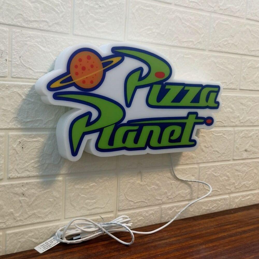 Pizza Planet Toy Story 3D Printed LED Lightbox Sign Wall Art Decor