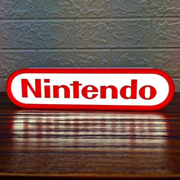 Classic Nintendo Logo LED Light box 3D printed USB powered dimmable ...