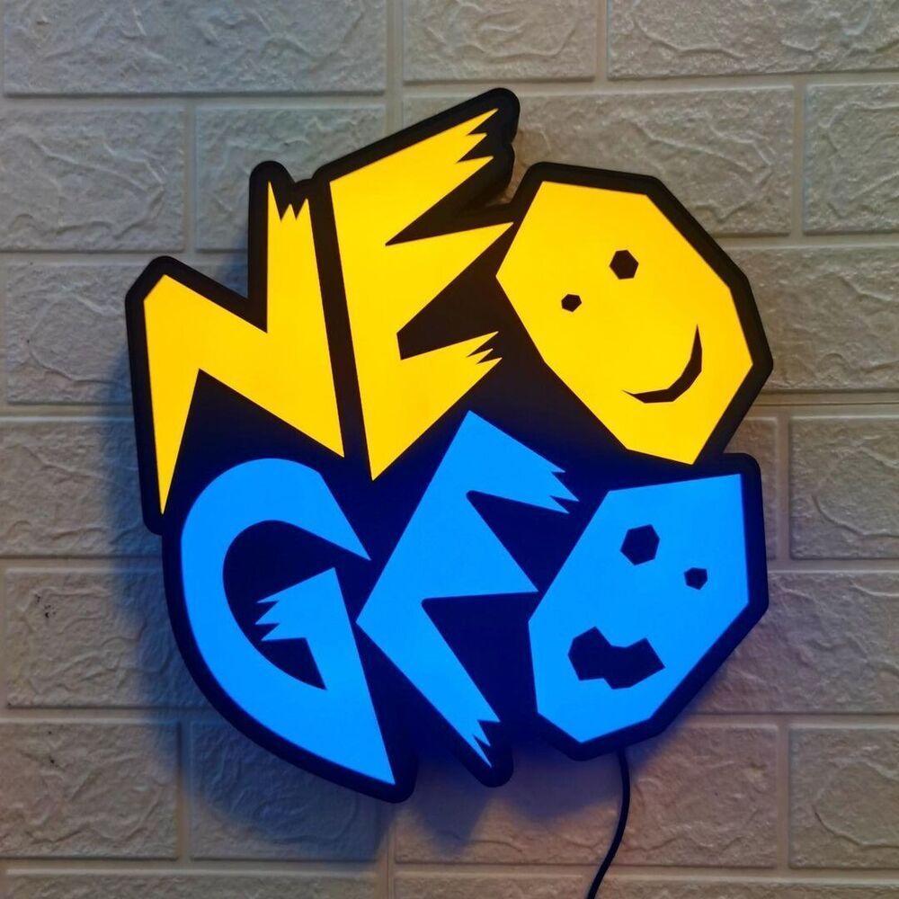 Neo Geo LED Lightbox, Neo Geo Logo sign for gaming room decor 3D Print ...