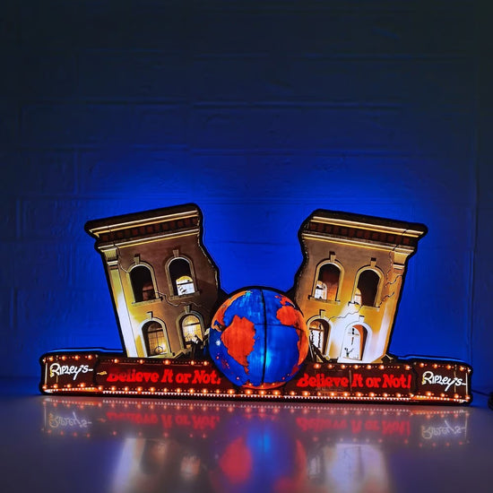 Ripley’s Believe It or Not 3D Printed Pinball Topper Luminous LED Lightbox