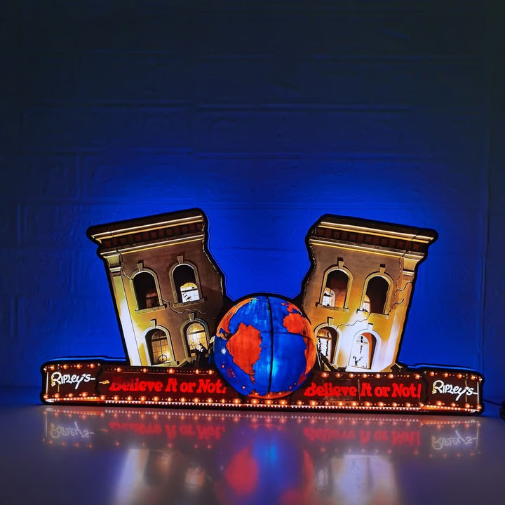 Ripley’s Believe It or Not 3D Printed Pinball Topper Luminous LED Lightbox