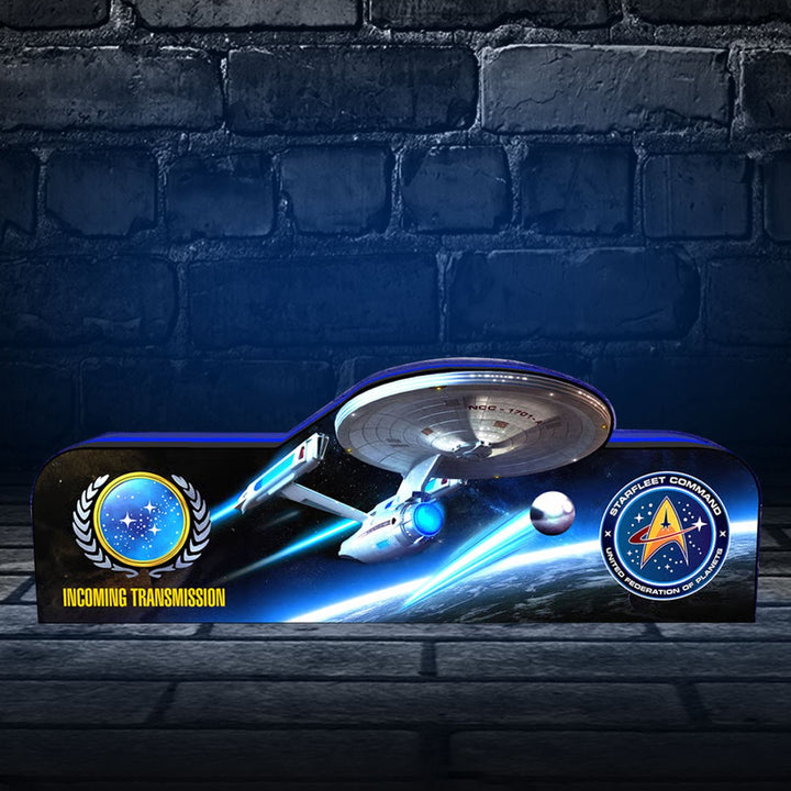 Star Trek TNG LED Lightbox Acrylic 3D Printed Pinball Topper Arcade Decor