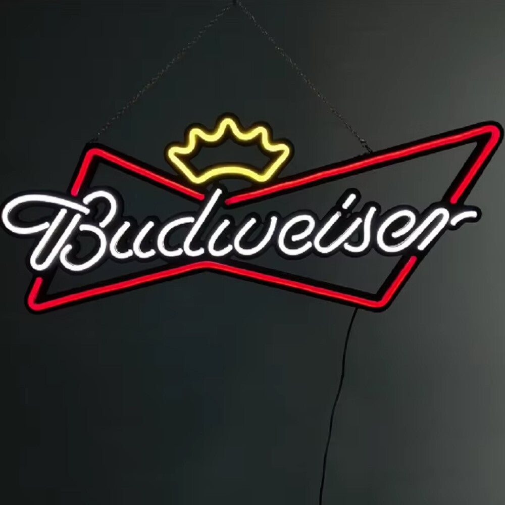 Budweiser Neon-Leuchtschild Bar Pub Club LED-Leuchtschild Budweiser Neon-Schild 