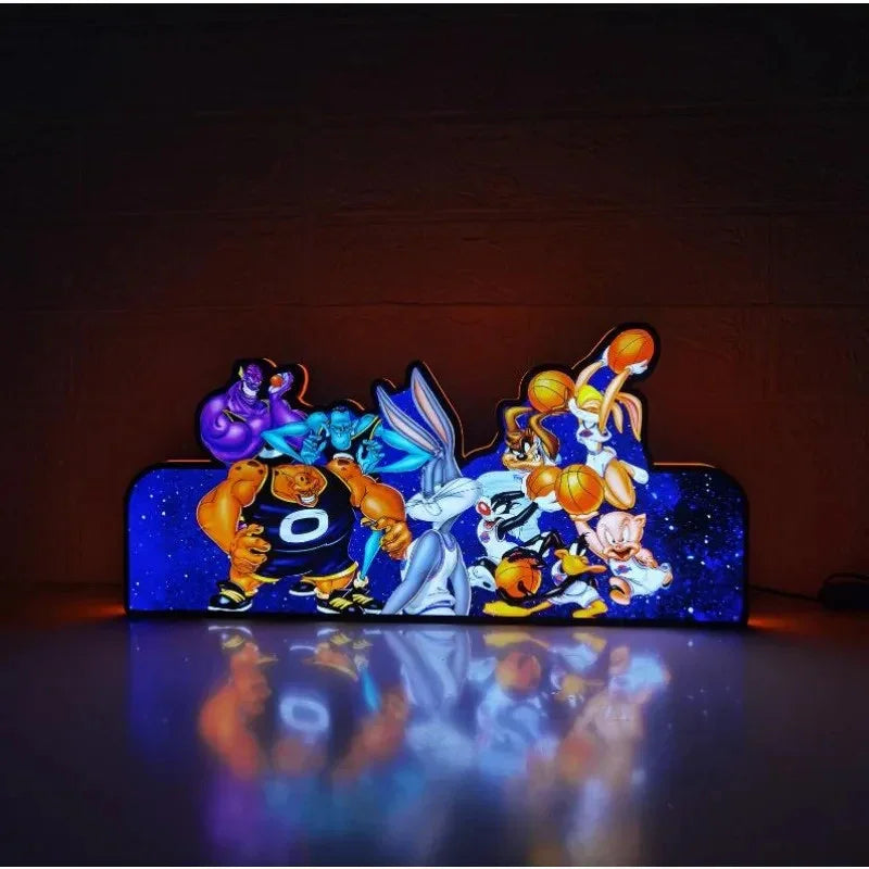 SpaceJam Pinball LED-Aufsatz für Flipperautomaten RGB-LED-Lampe 3D-Druck-Leuchtkasten 