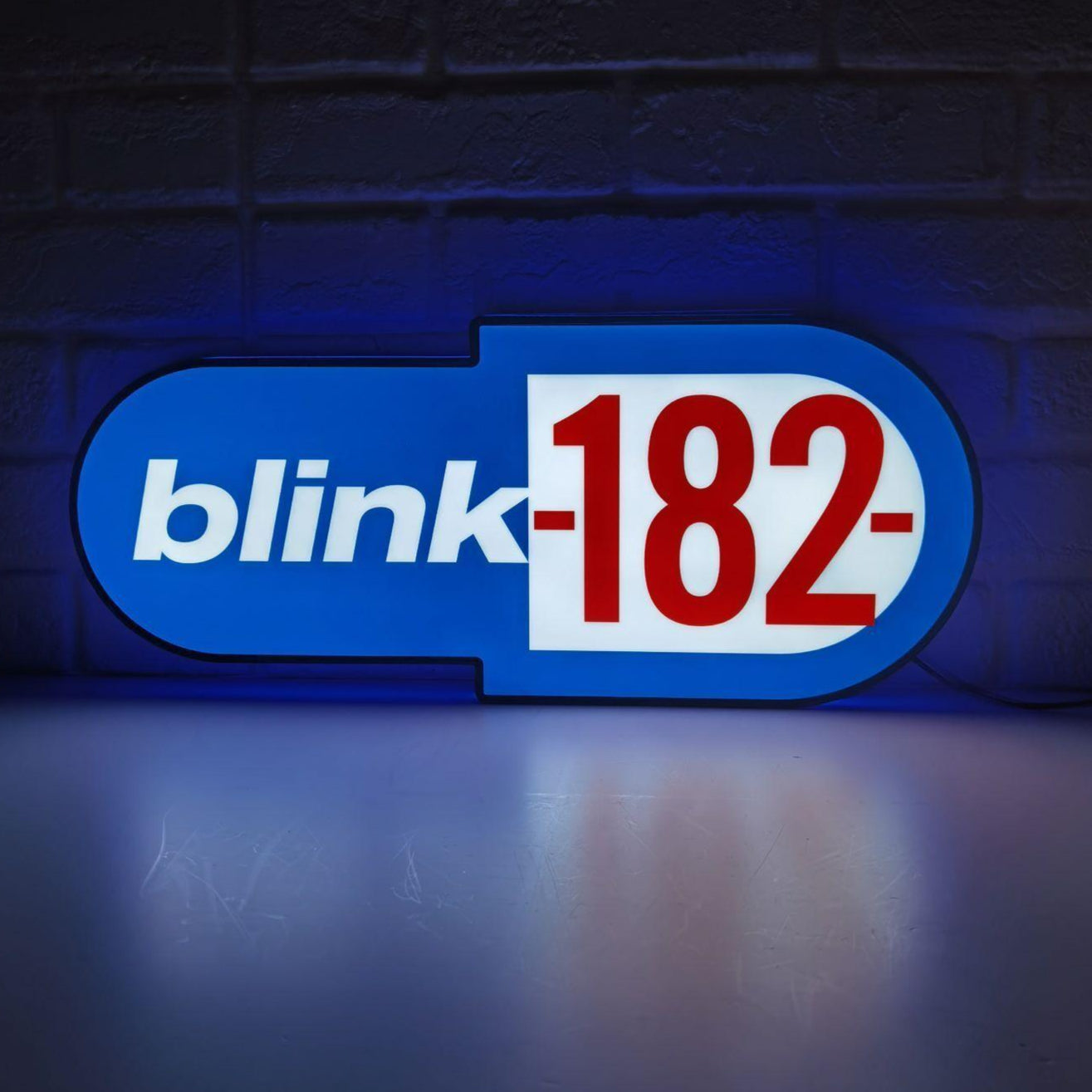 Blink 182 Logo LED Lightbox Illuminate Your Space with Punk Rock Vibes - FYLZGO Signs