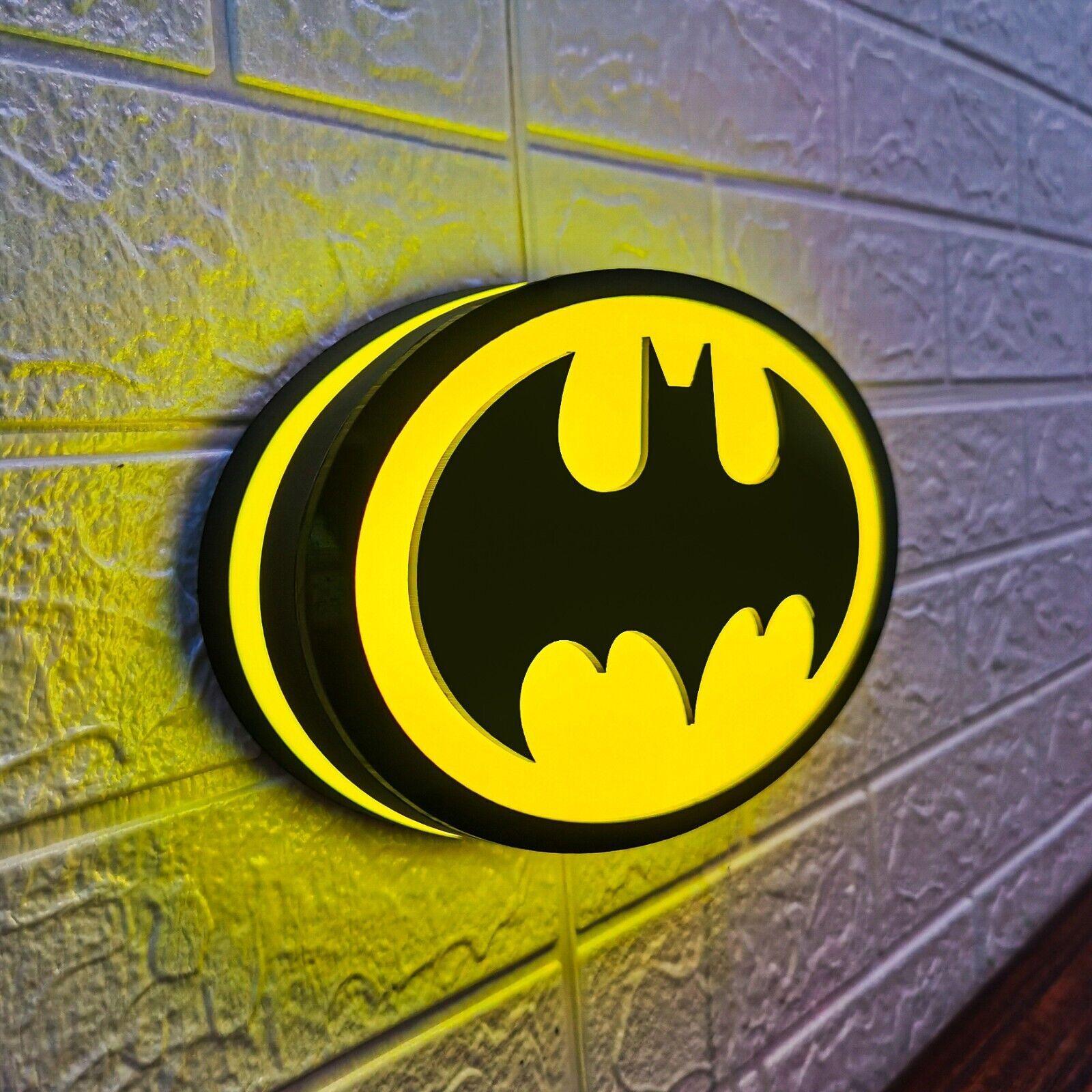 Batman Logo LED Light Box Fully Dimmable & USB Powered – FYLZGO Signs