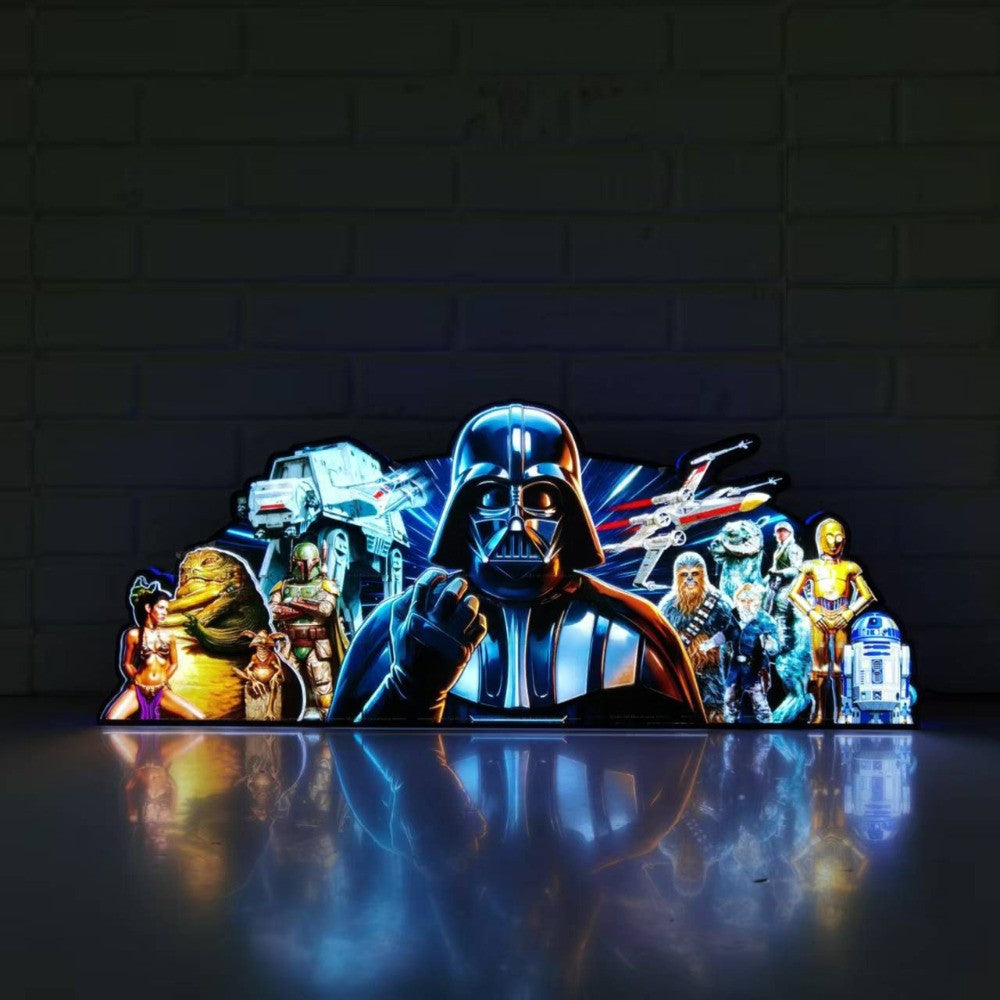 Star Wars 3D Printed Pinball Topper Acrylic LED Lightbox for Pinball Machine