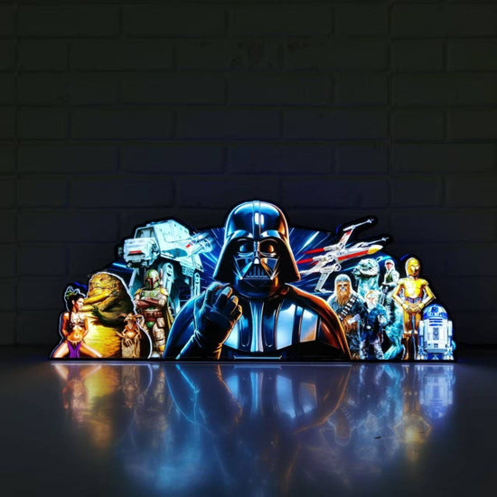 Star Wars 3D Printed Pinball Topper Acrylic LED Lightbox for Pinball Machine