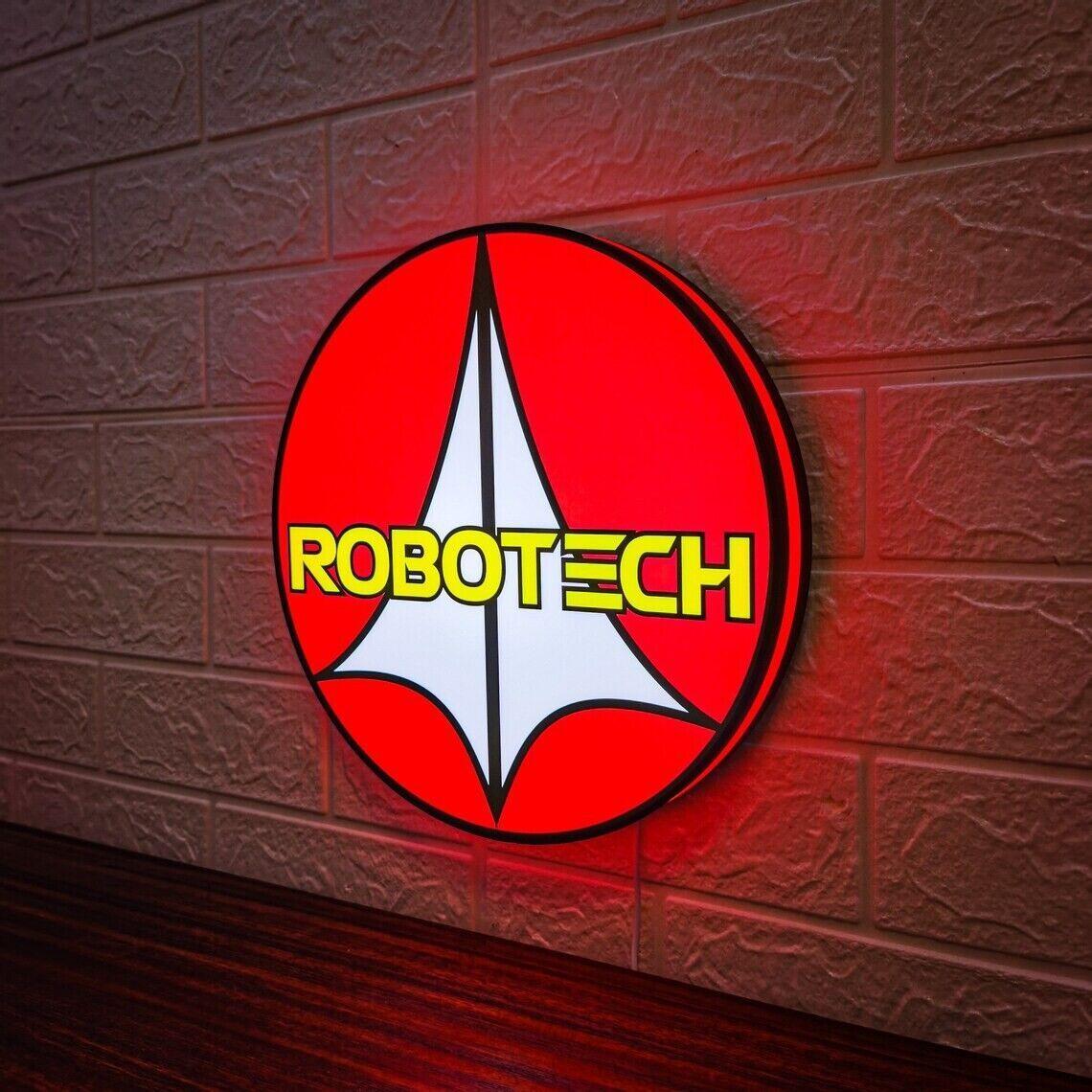 Robotech Logo LED Light box Cool 3D Print Lightbox Illuminate your spa ...