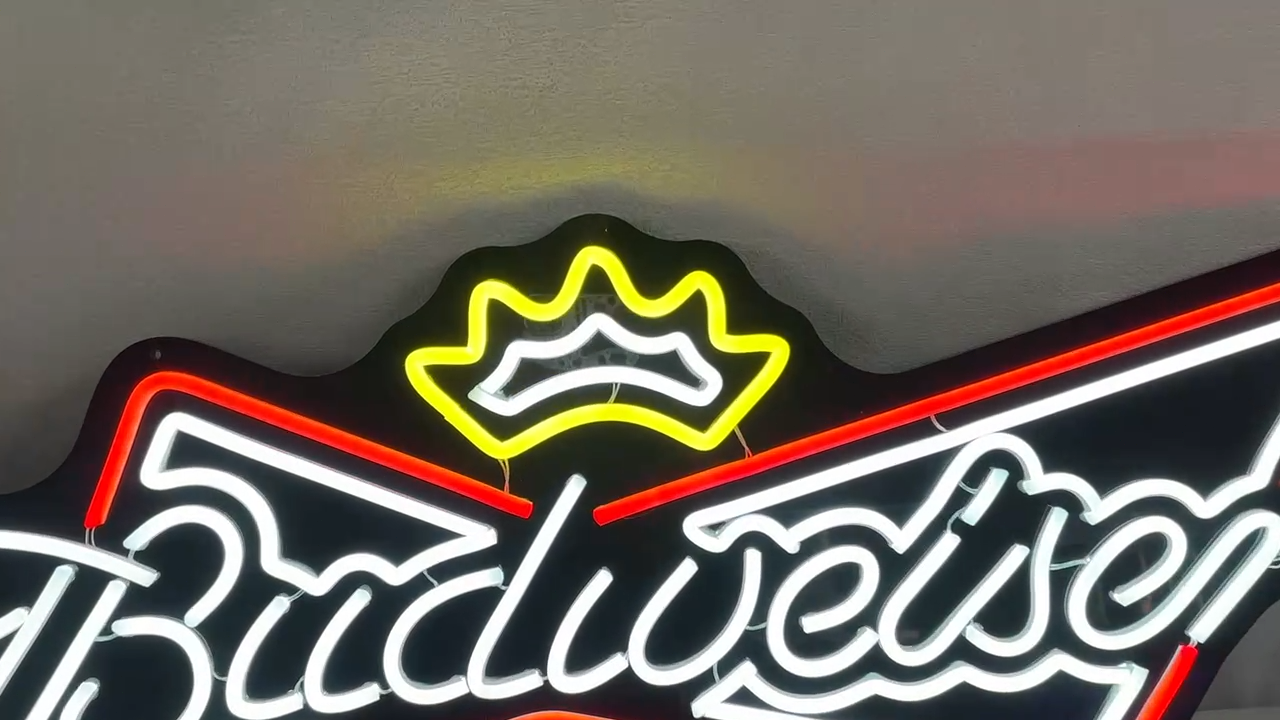 Budweiser Neon-Leuchtschild Bar Pub Club LED-Leuchtschild Budweiser Neon-Schild 