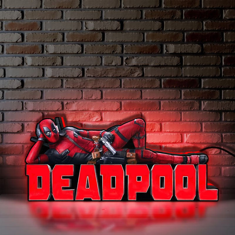 Deadpool Pinball LED-Leuchtkasten, Deadpool Pinball-Aufsatz für Flipperautomat 