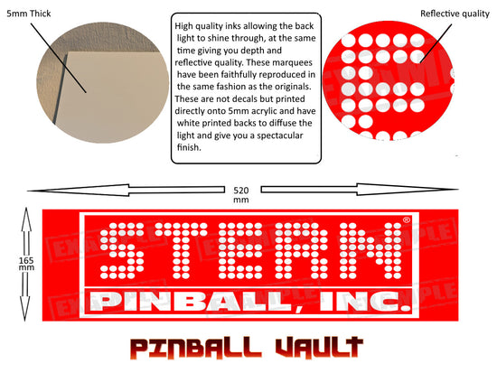 Stern Logo (old) (Arcade Marquee/ Pinball Topper display)