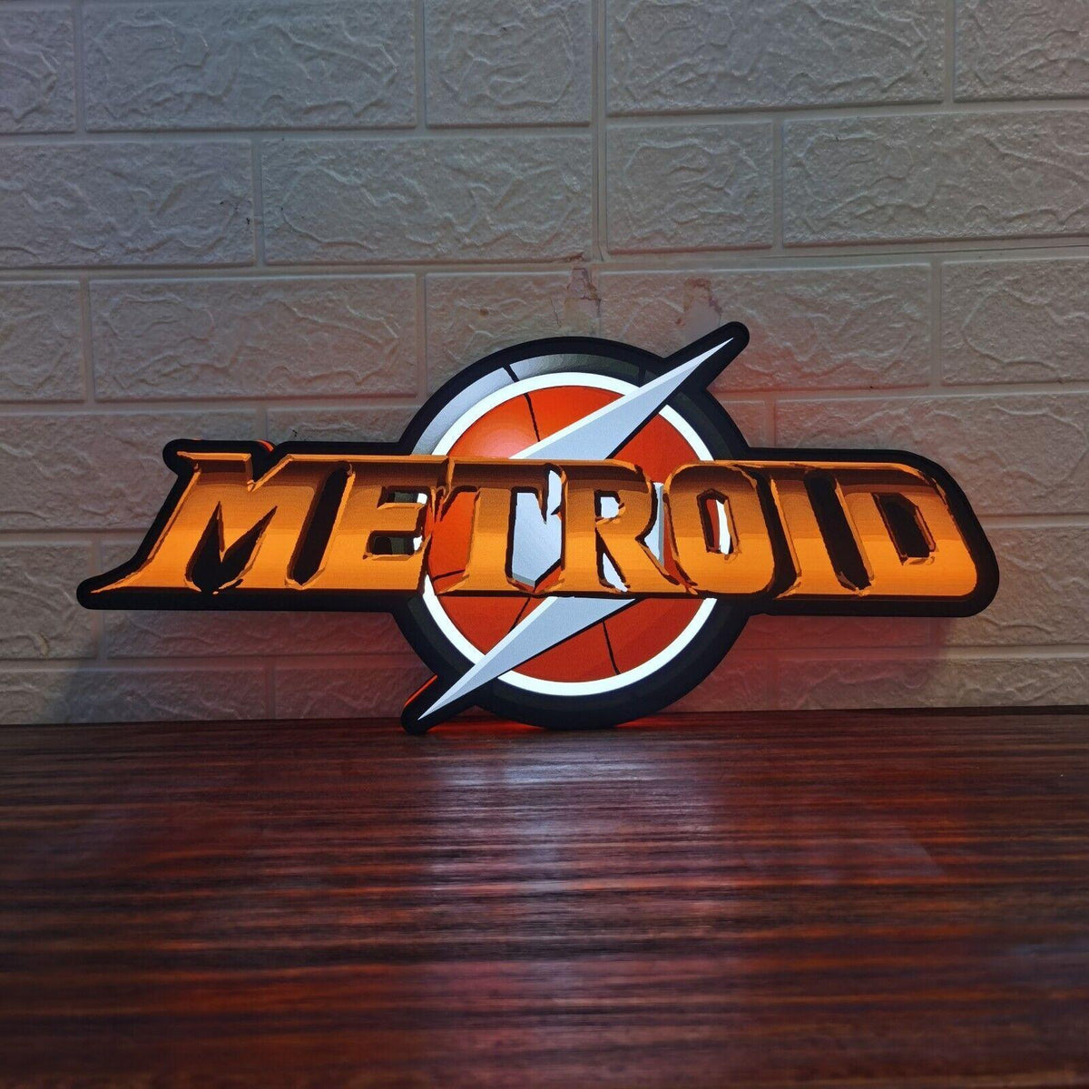 Metroid LED light box 3D printing USB powered Home theater sign, game room - FYLZGO Signs