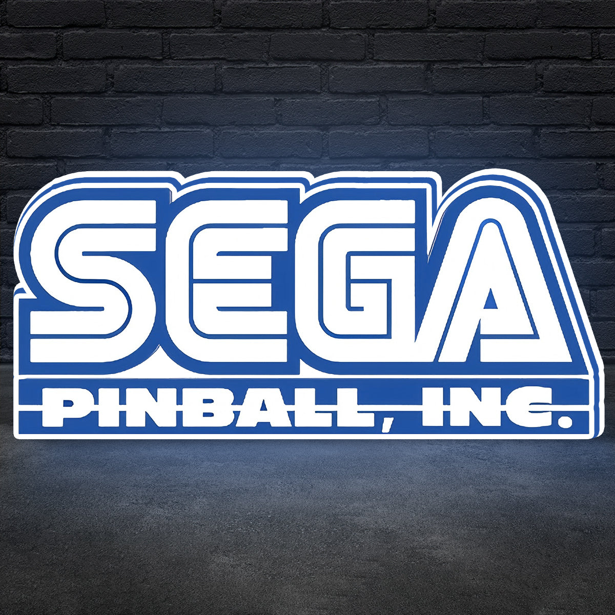 Sega Pinball Logo LED-Leuchtkasten für Flipperautomaten, 3D-gedruckter Leuchtkasten, USB-betrieben und stufenlos dimmbar