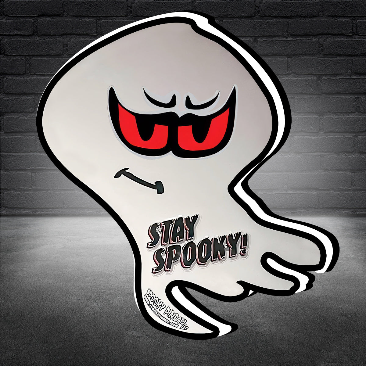 Spooky Logo Led lightbox for Pinball Machine, 3D Printed Lightbox USB Powered & Full Dimmable