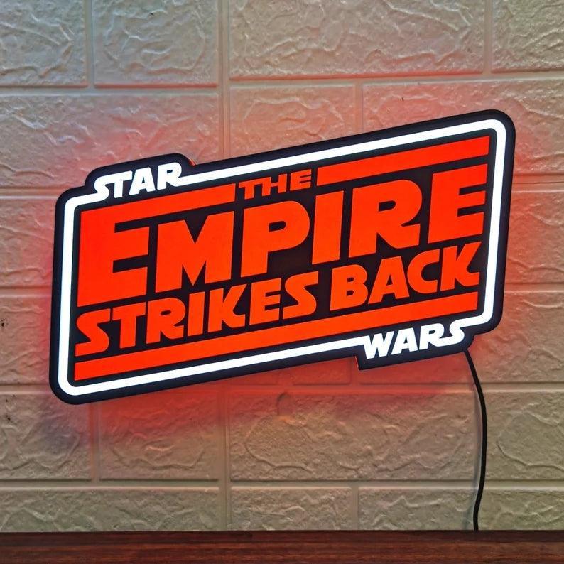 Star Wars The Empire Strikes Back 3D LED Sign Lighting Collection Hand ...
