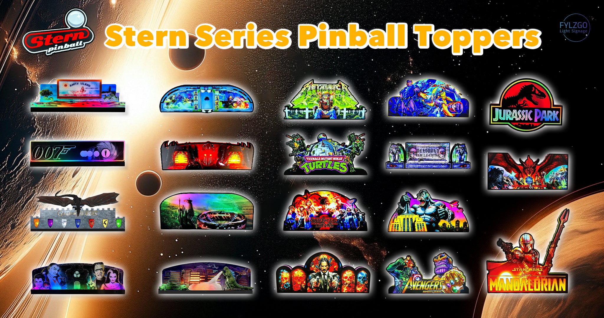 Topper For Stern Pinball