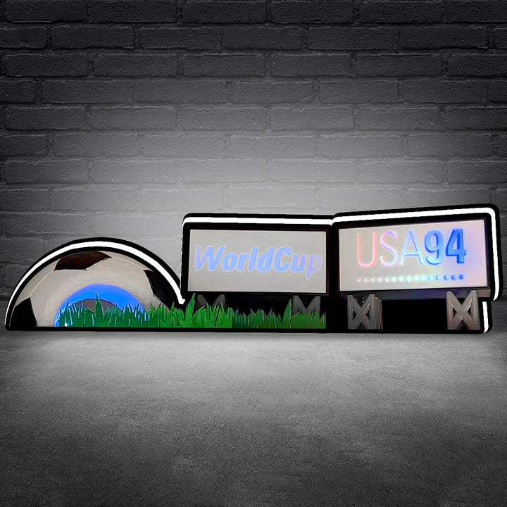 Custom World Cup USA 94 Pinball Topper Lightbox, 3D Printed Lightbox Powered by USB Band Dimm